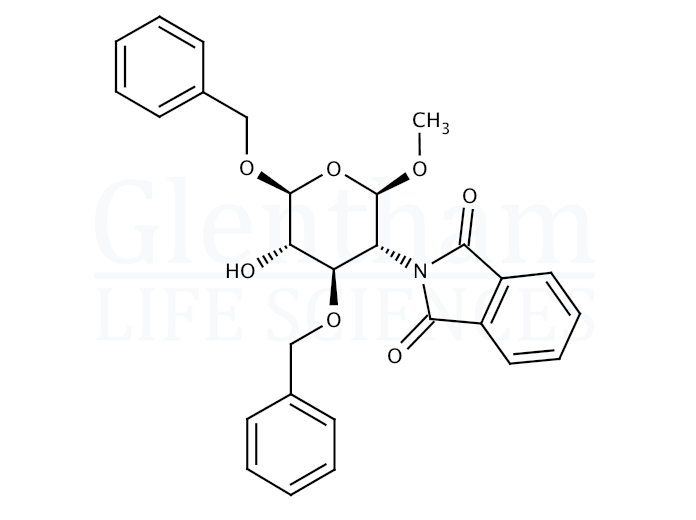 Methyl 3,6-Di-O-benzyl-2-deoxy-2-N-phthalimido-β-D-glucopyranoside Structure