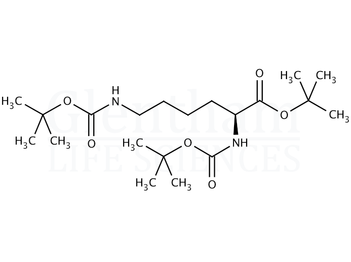 Nα,Nε-Bis-boc-L-lysine tert-butyl ester Structure