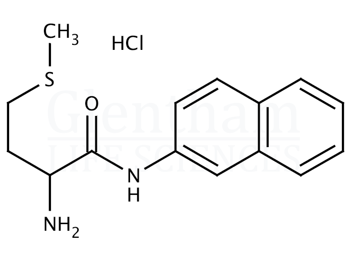 Structure for  DL-Methionine beta-naphthylamide hydrochloride  (97405-58-8)