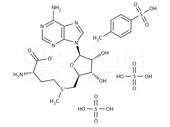 Structure for  S-Adenosyl-L-methionine disulfate tosylate  (97540-22-2)