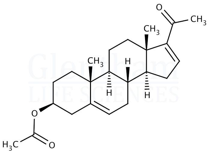 Structure for 16-Dehydropregnenolone acetate