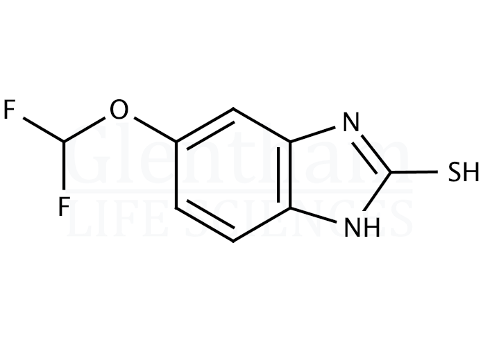 Structure for 5-Difluoromethoxy-2-mercaptobenzimidazole