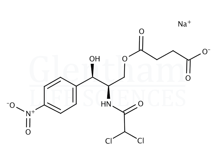 Large structure for  Chloramphenicol succinate sodium salt  (982-57-0)