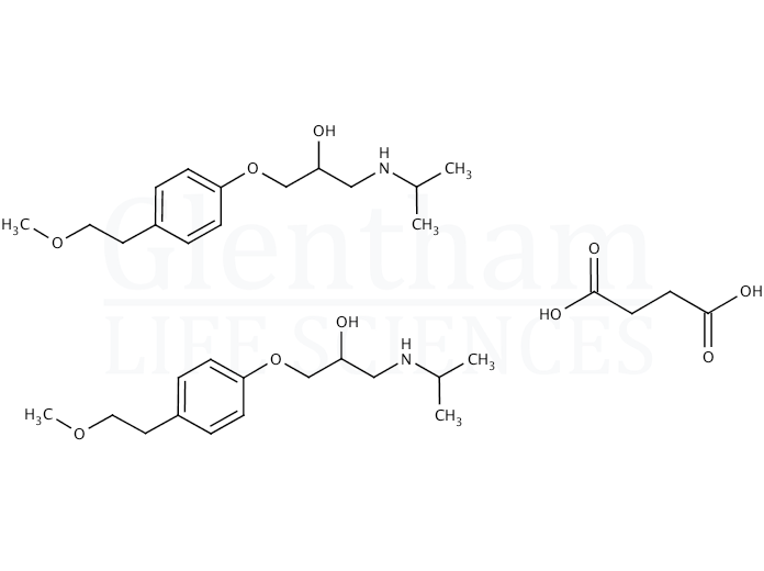Structure for Metoprolol succinate, USP grade