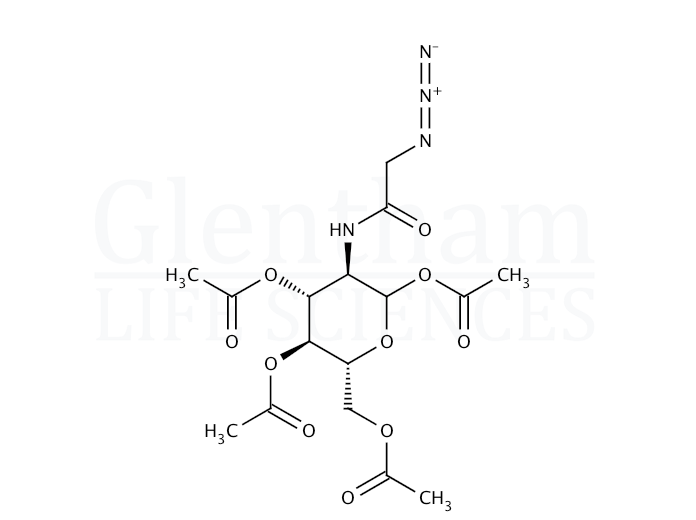 Structure for 1,3,4,6-Tetra-O-acetyl-2-(2-azidoacetamido)-2-deoxy-b-D-glucopyranose
