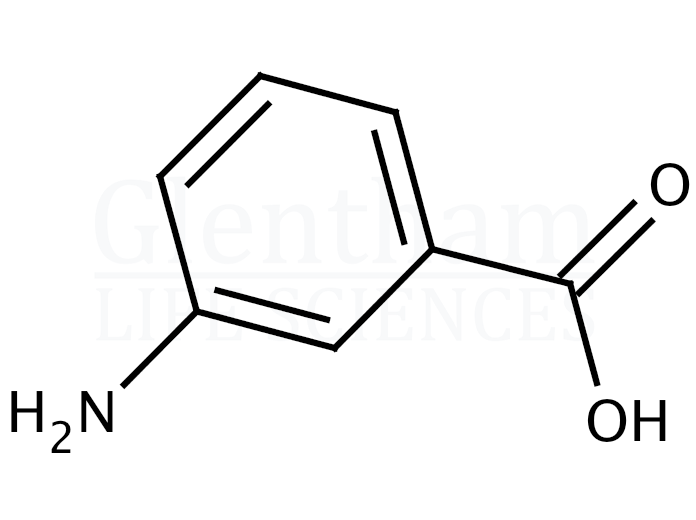 Structure for 3-Aminobenzoic acid  (99-05-8)