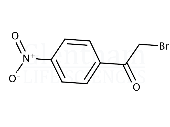 Structure for 4''-Nitrophenacyl bromide (99-81-0)