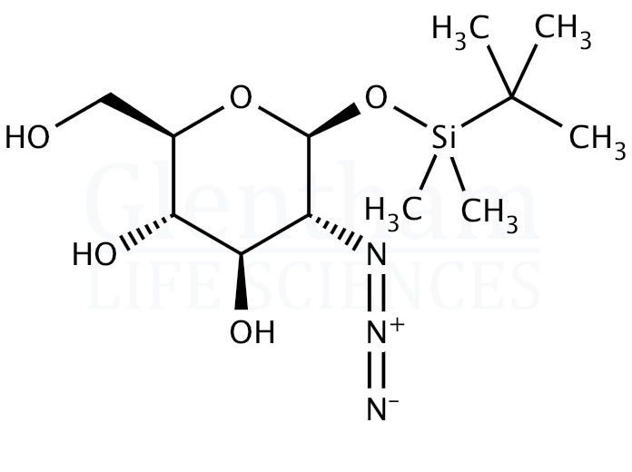 1-O-tert-Butyldimethylsilyl-2-azido-2-deoxy-b-D-glucopyranoside Structure