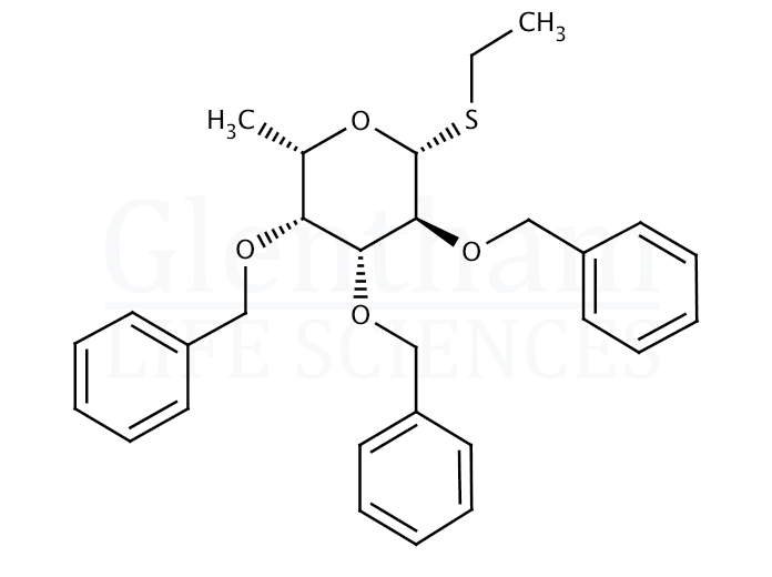 Ethyl 2,3,4-tri-O-benzyl-b-L-thiofucopyranoside Structure