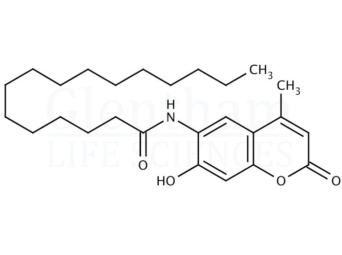 6-Hexadecanoylamino-4-methylumbelliferone Structure