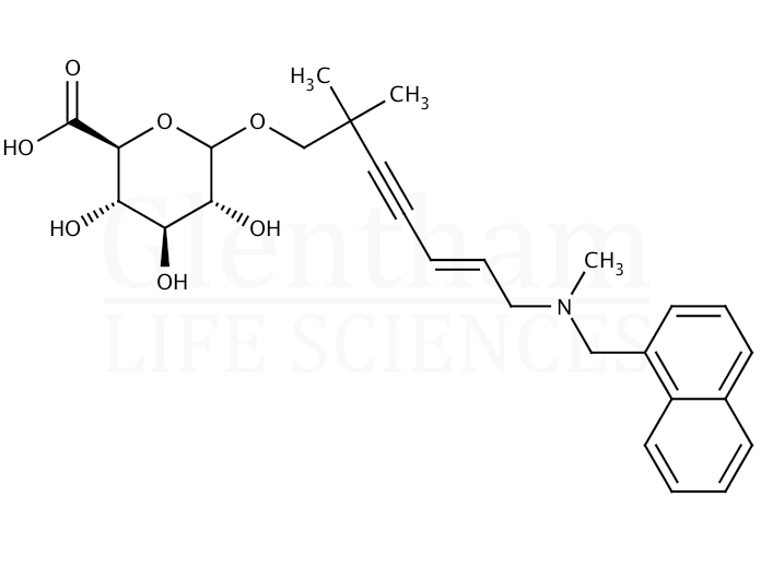 Hydroxyterbinafine b-D-glucuronide Structure