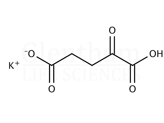 2-Ketoglutaric acid monopotassium salt Structure