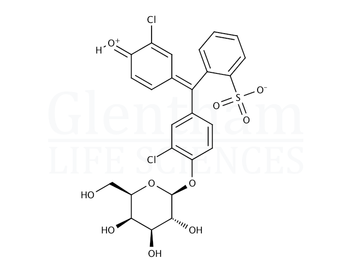 Chlorophenol red-b-D-galactopyranoside Structure