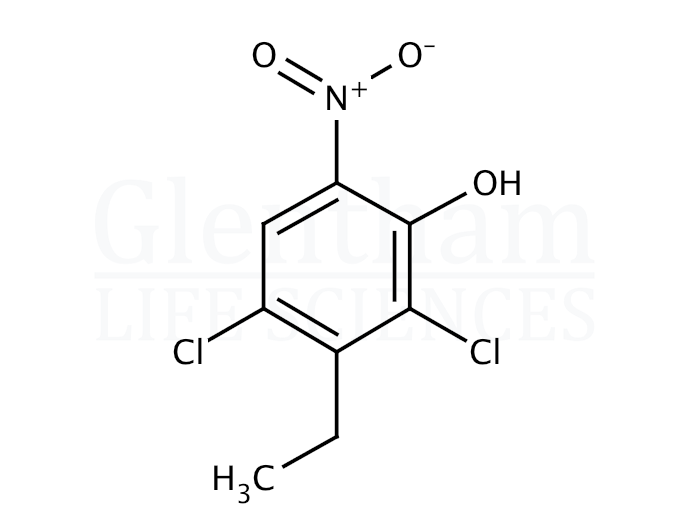 Structure for 2,4-Dichloro-3-ethyl-6-nitrophenol